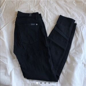 7 for all mankind black skinny jeans